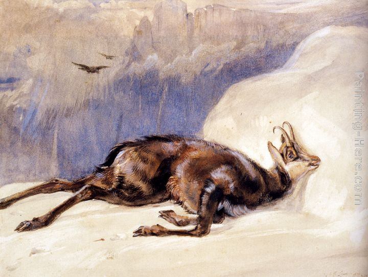 John Frederick Lewis The Chamois, Sketched In The Tyrol